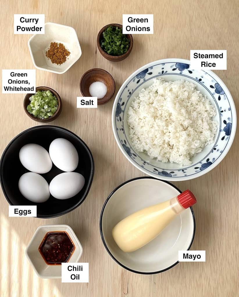 Chili Oil Fried Rice Ingredients