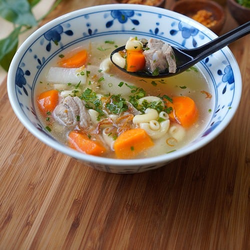 Vietnamese Macaroni Soup