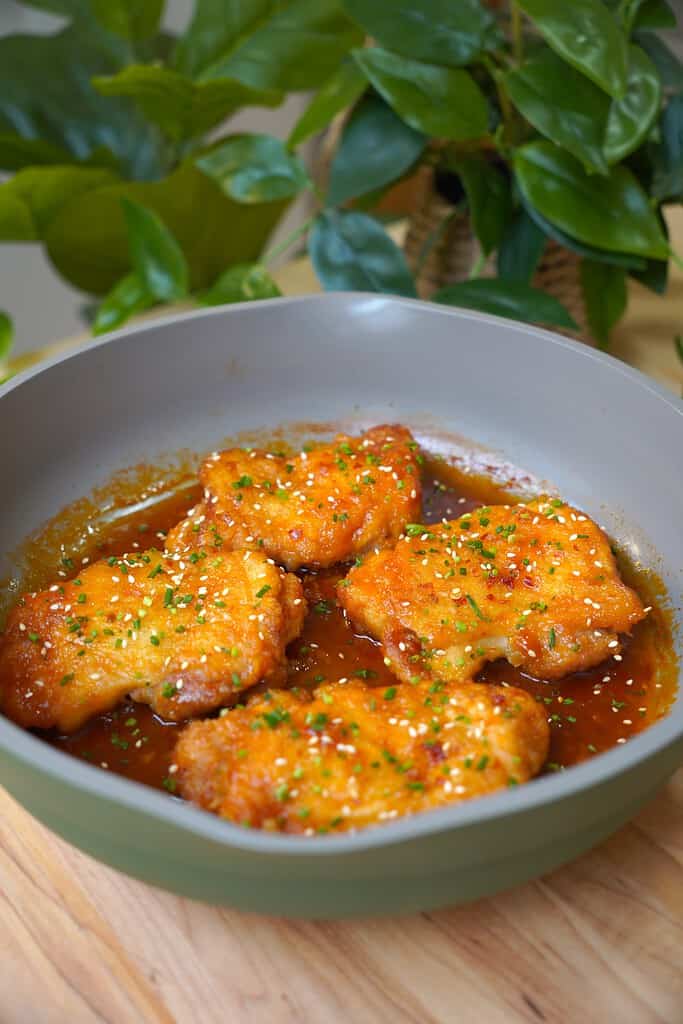 Sweet and sour chicken thighs