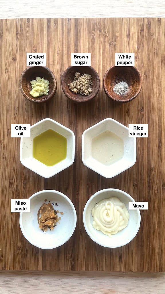 Miso Mayo Dresing Ingredients