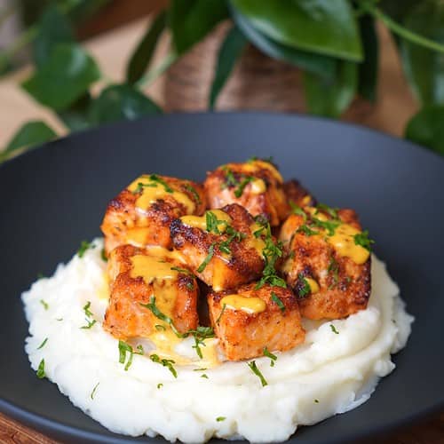 Air Fryer Salmon Bites