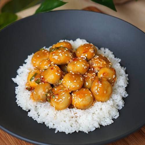 Sweet and sour mushrooms