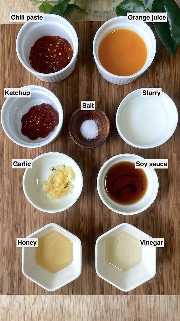 Sweet and sour mushrooms ingredients