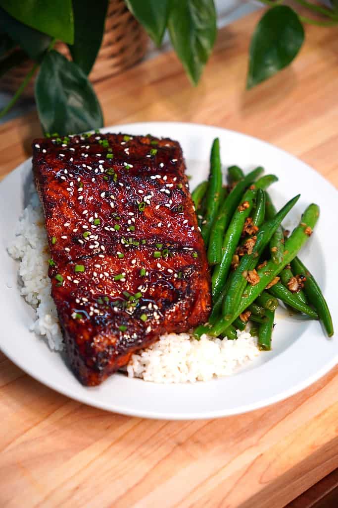 Soy Honey Galzed Salmon