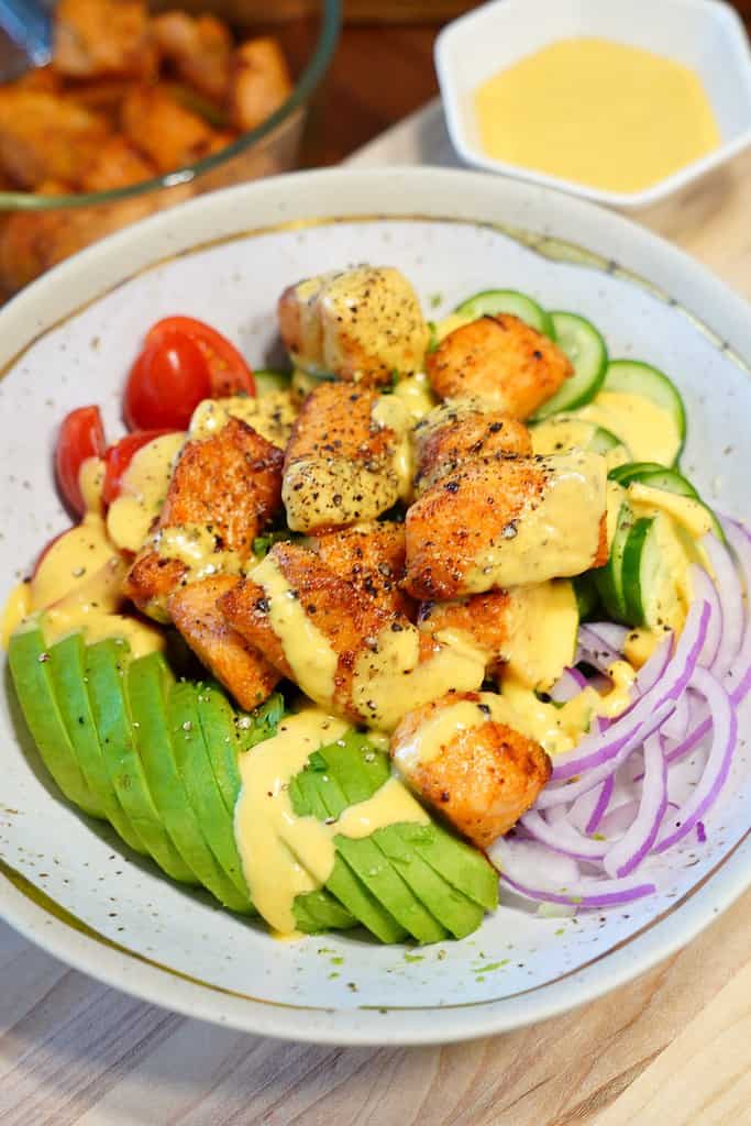 Bang Bang Salmon Salad