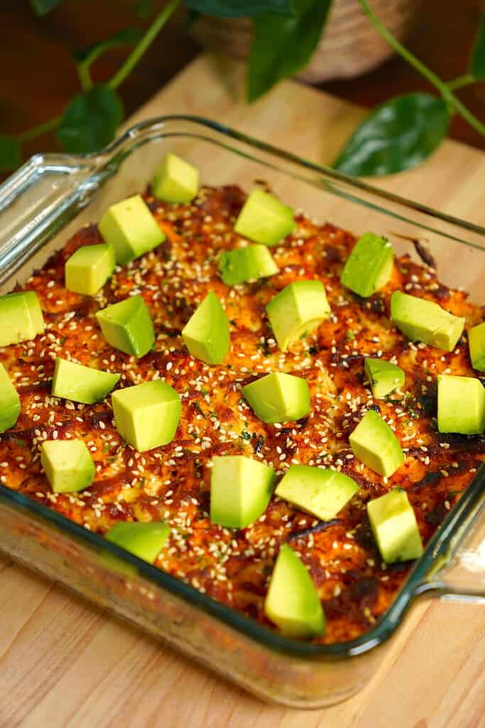 Salmon Sushi Bake