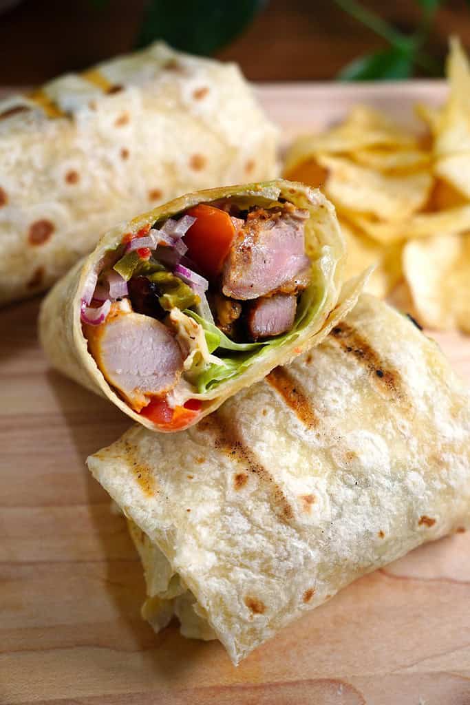 Simple Grilled Chicken Wrap