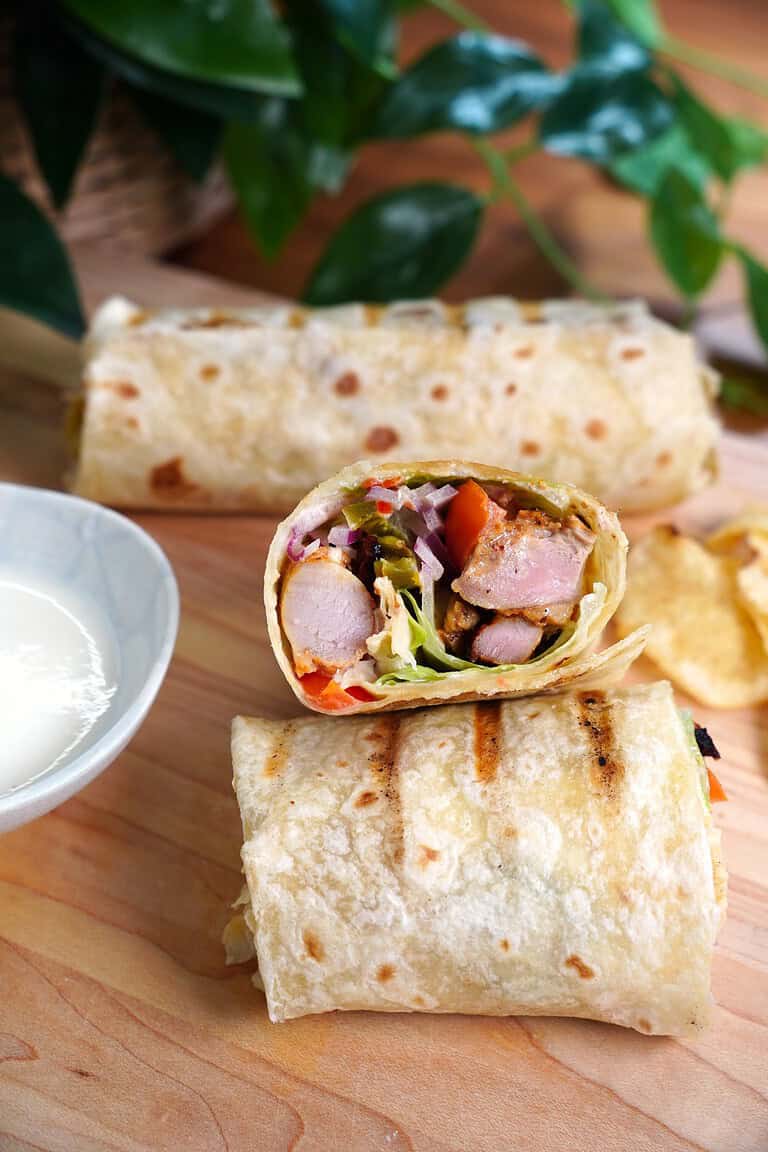 Simple Grilled Chicken Wrap
