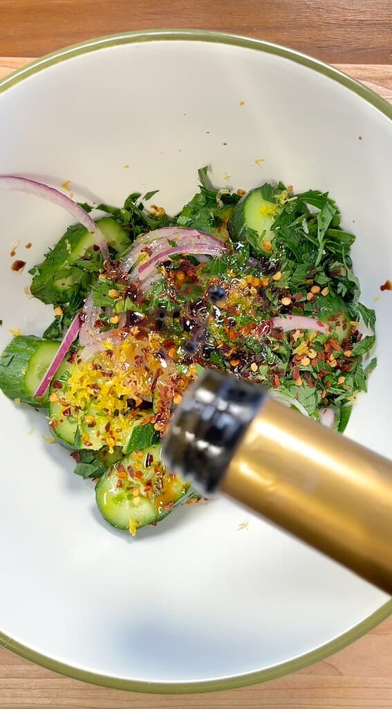 Crushed Cucumber Salad