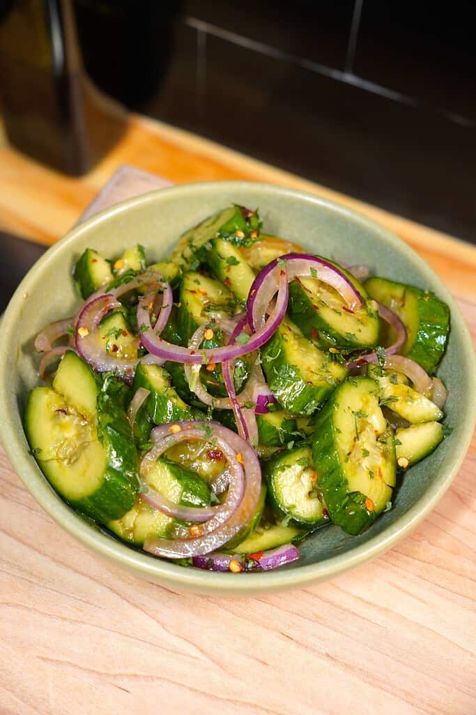 Crushed Cucumber Salad