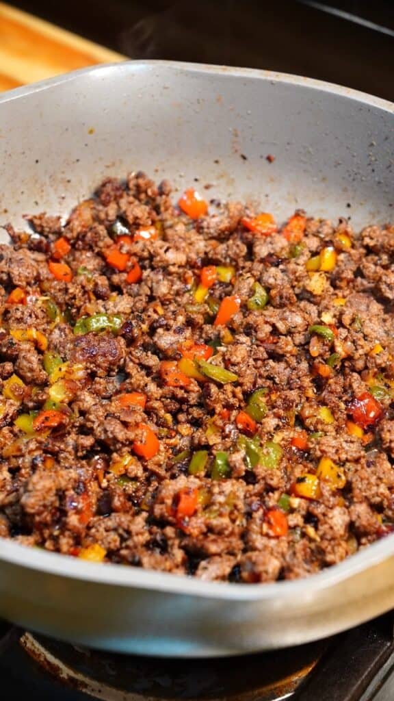 Couscous Beef Stuffed Peppers