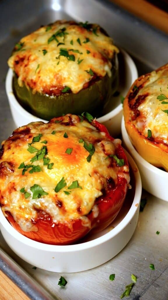 Couscous Beef Stuffed Peppers