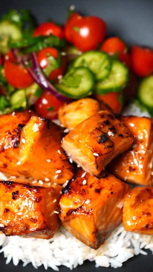 Air Fryer Teriyaki Salmon 3
