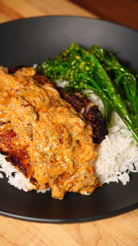 Caramelized Onion Mushroom Chicken