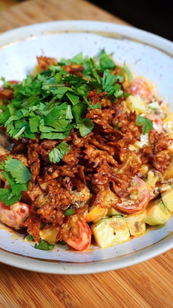 Crispy Pasta Beef Salad