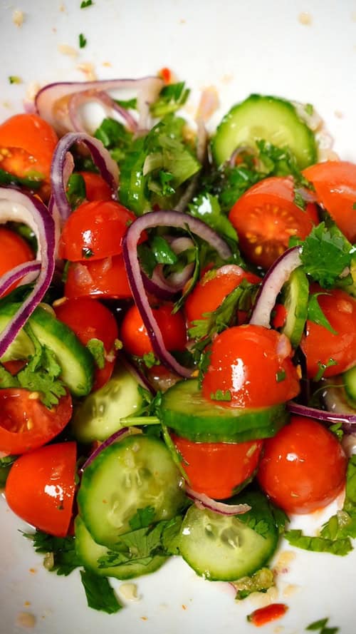 Cucumber Tomatoes Salad