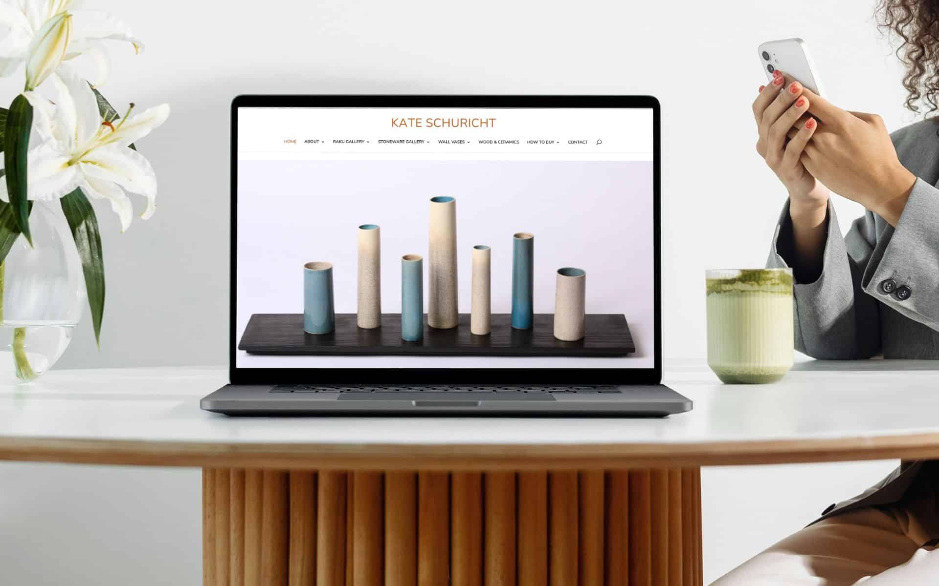 A website designed for an artist by Wildcurrant Marketing