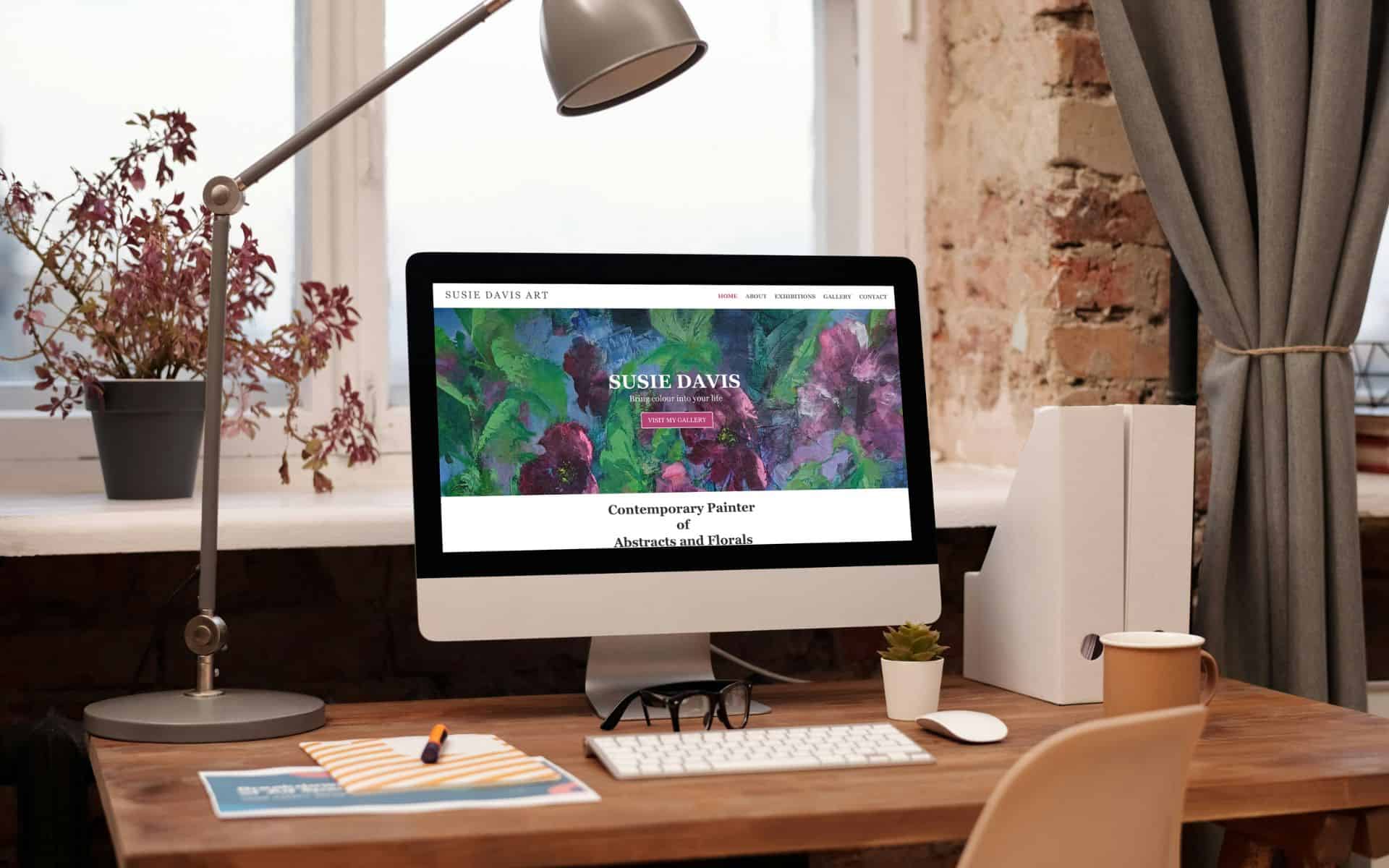 A website designed for an artist by Wildcurrant Marketing