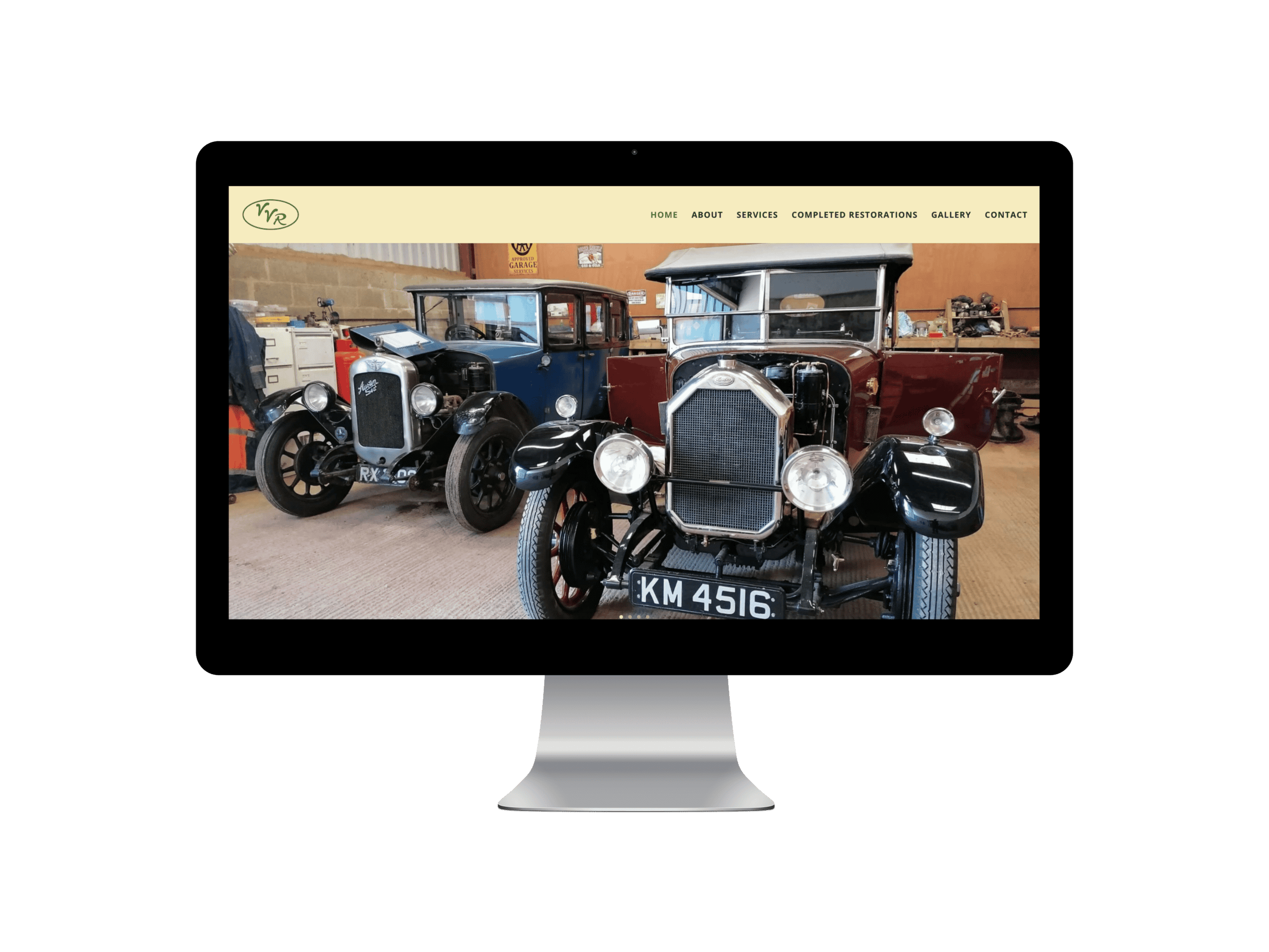 Small Business Website Design for Vintage Vehicle Restoration by Wildcurrant