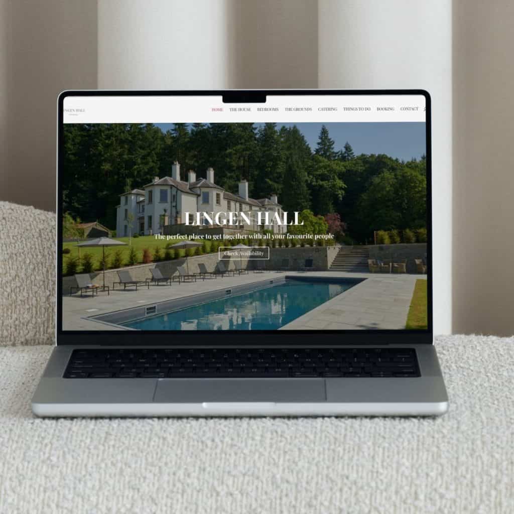 Beautiful luxury estate with pool and lush greenery for exclusive accommodation.