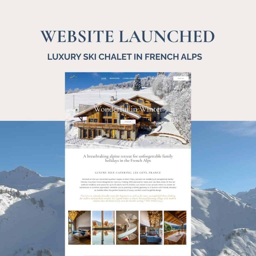 Luxurious French Alps winter retreat with stunning mountain views and cozy accommodations.