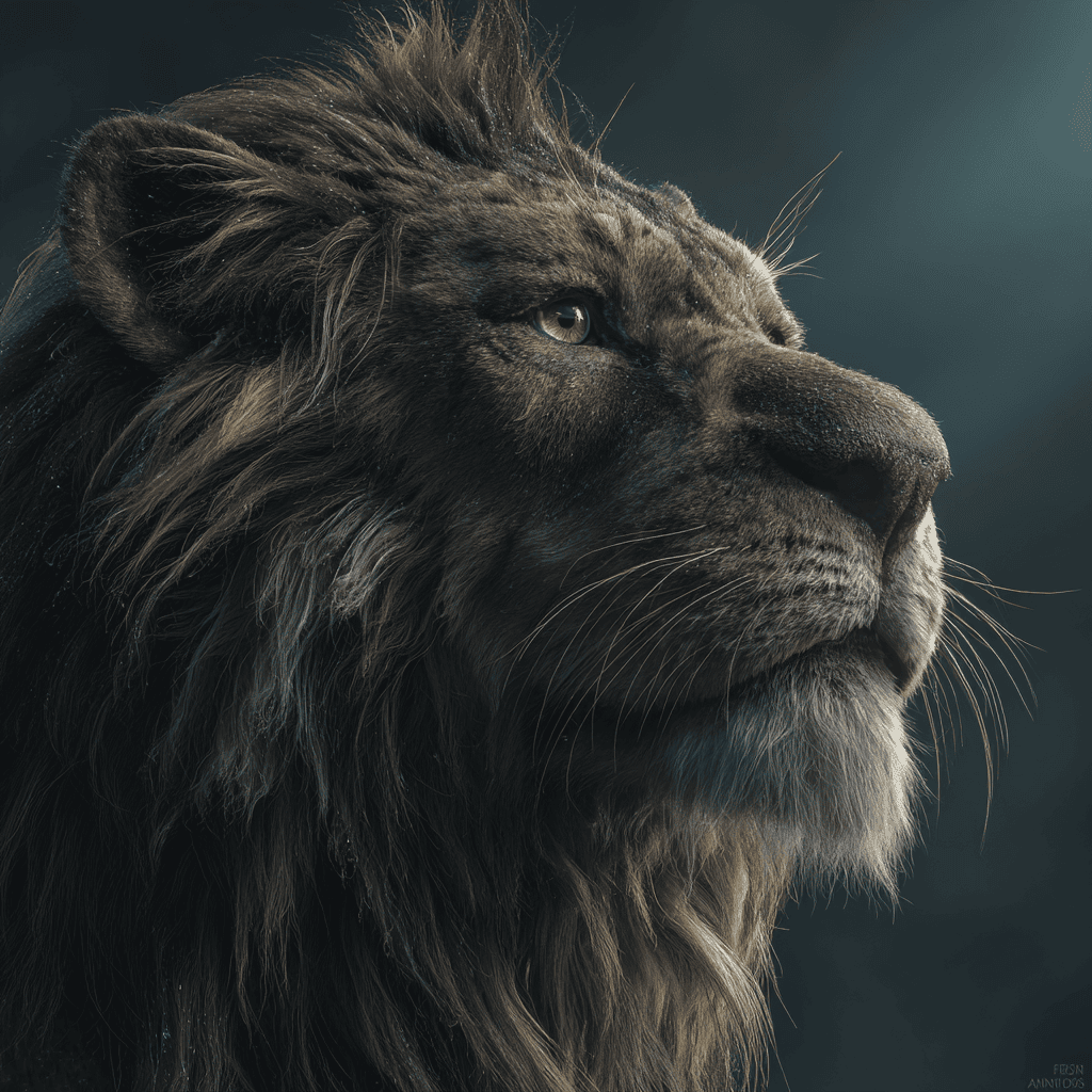 proud lion image