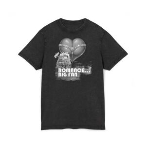Romance… Big Fan Graphic Tee — Acid Wash Vintage Heart Balloon Shirt