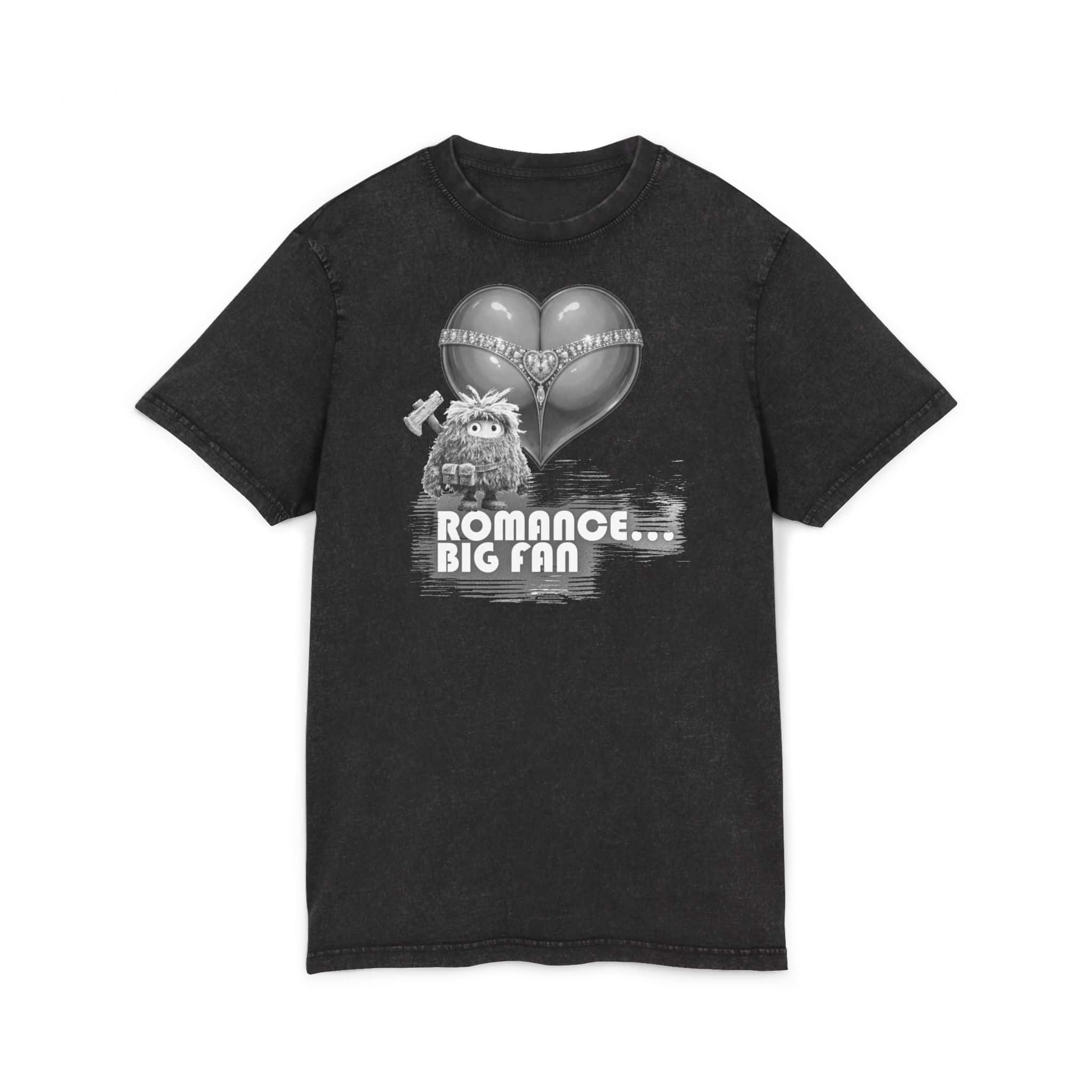 Romance… Big Fan Graphic Tee — Acid Wash Vintage Heart Balloon Shirt