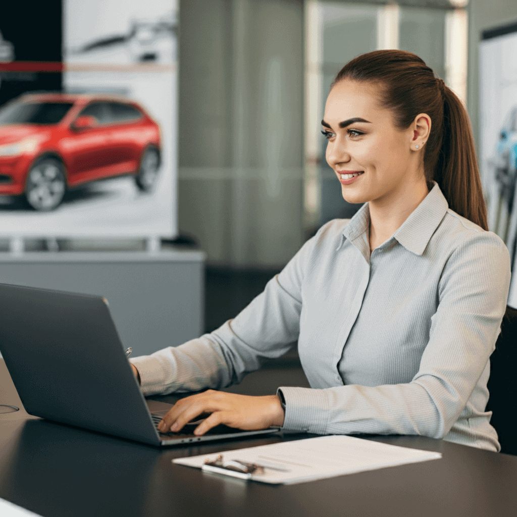 Dealership marketing consultant analyzing company strengths