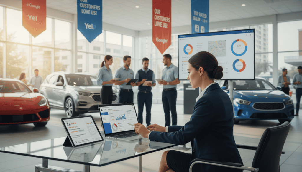 local seo and review management for automotive business