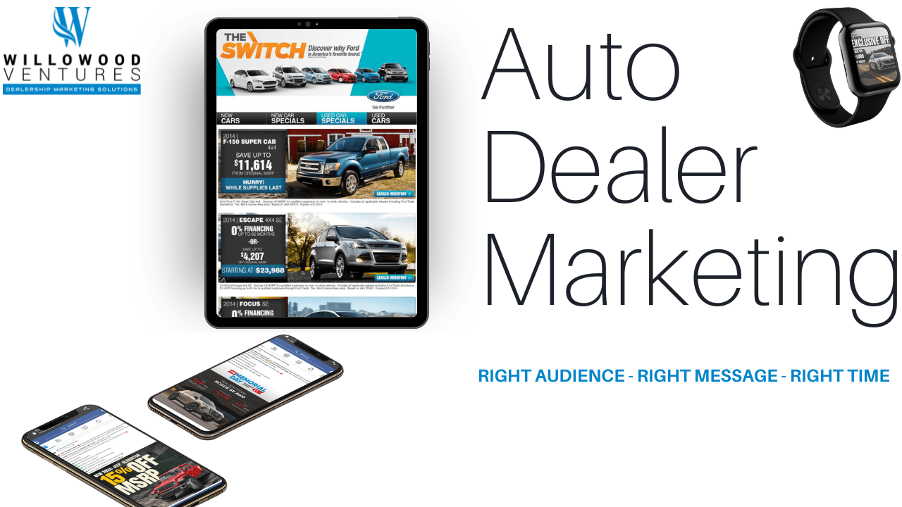 Auto Dealer Marketing Done Right. Talk To The Auto Experts At Willowood Ventures