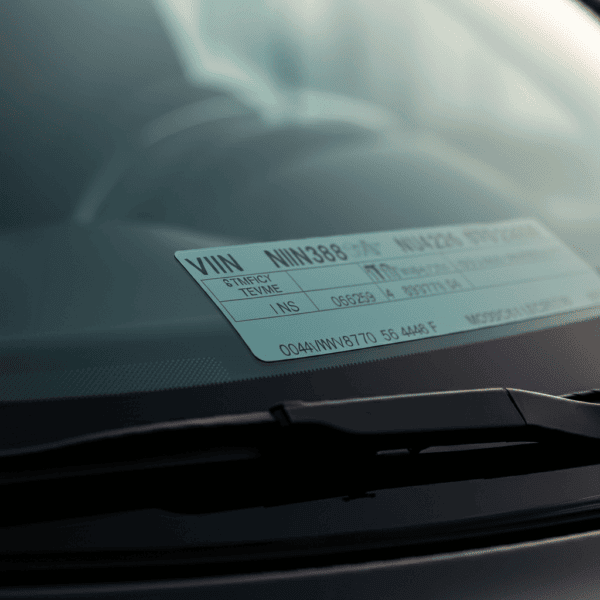 Locate your vin number off the vehicle when selling cars on Facebook Marketplace