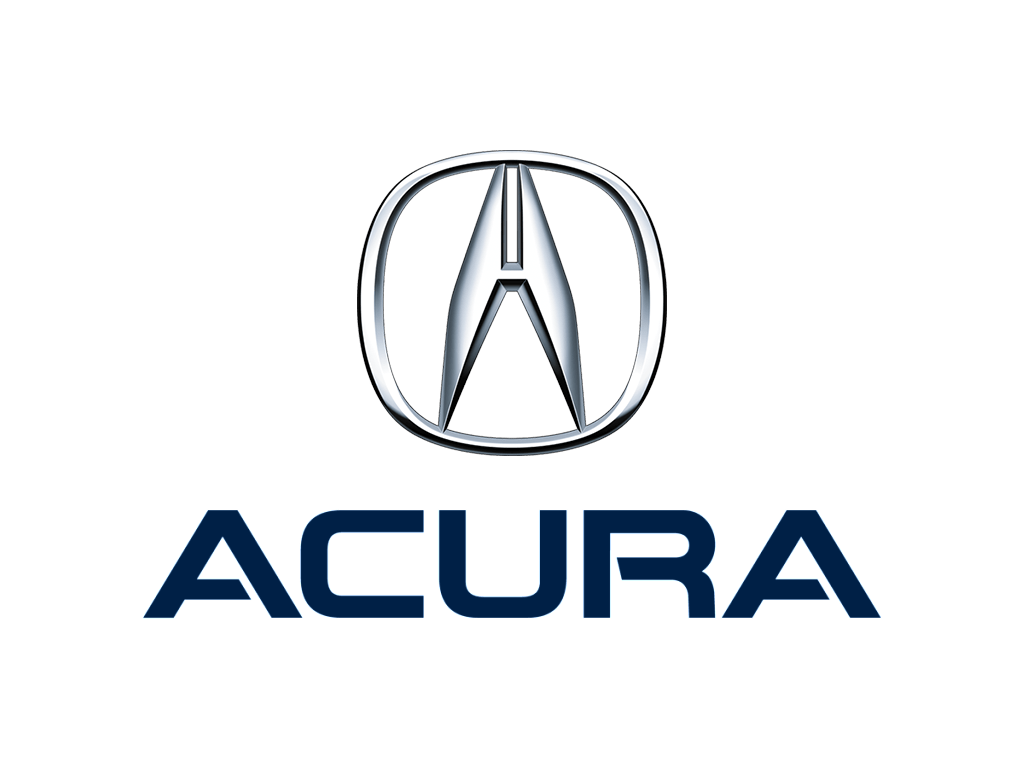 Acura automotive logo with a silver A emblem above bold blue ACURA lettering, representing Willowood Ventures’ vehicle lineup.