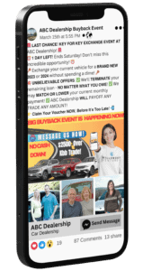 Watch how the Facebook Sales Event will drive traffic to your dealership doorstep!