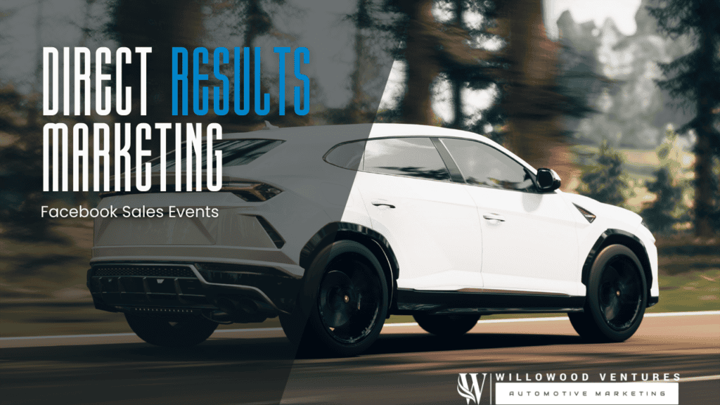 Sedan car on a scenic road for automotive marketing and Facebook sales events.