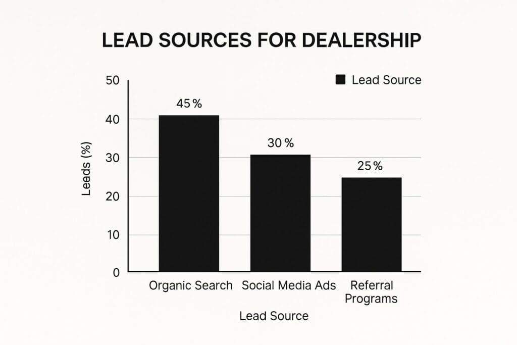 Infographic about dealership lead generation