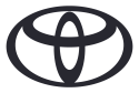 Black outline of the Toyota logo featuring three overlapping ovals forming a stylized Tโsymbolizing Toyotaโs automotive brand identity.