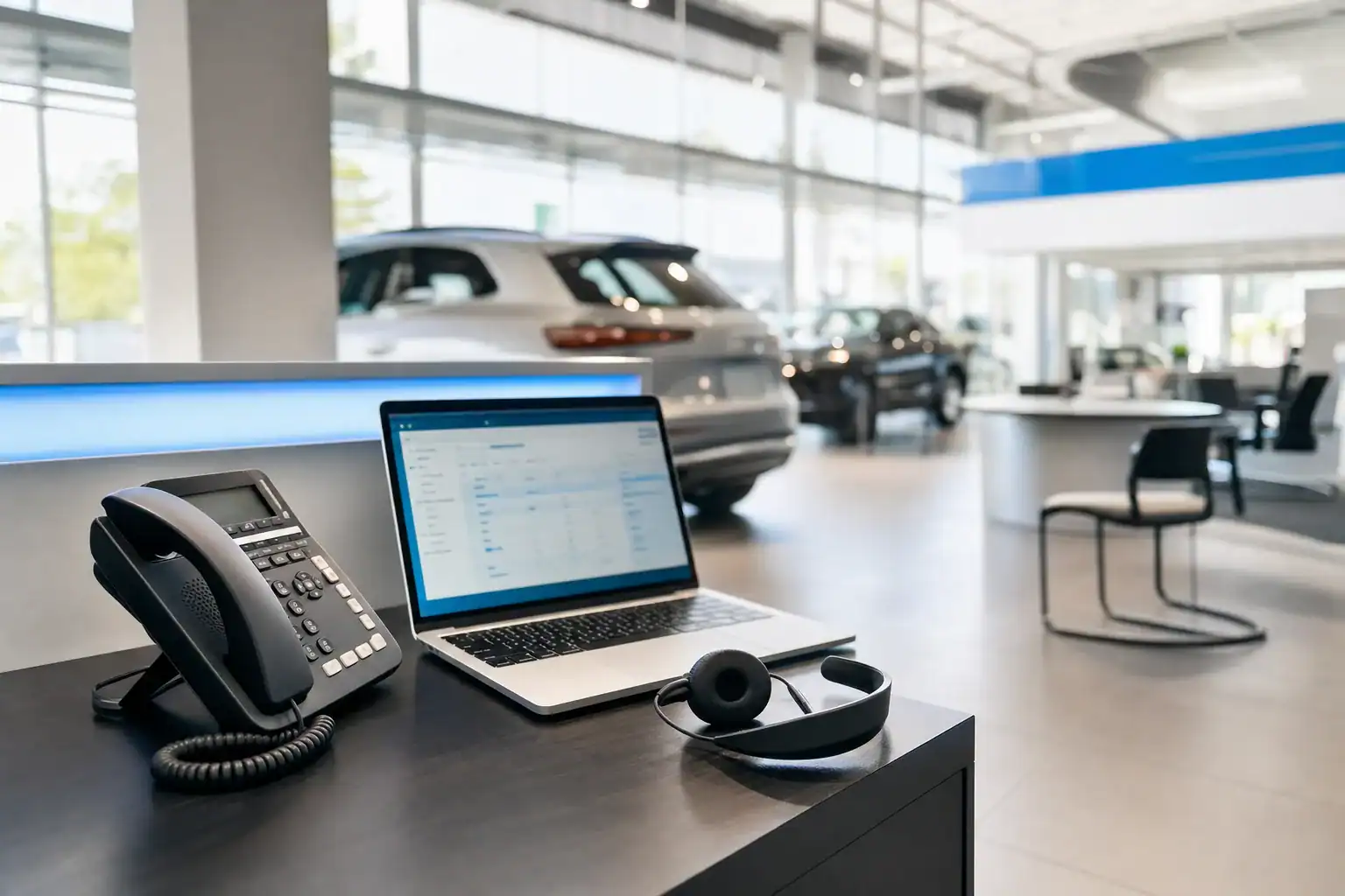 New Hyundai vehicles on a dealership lot ready for an automotive lead generation campaign