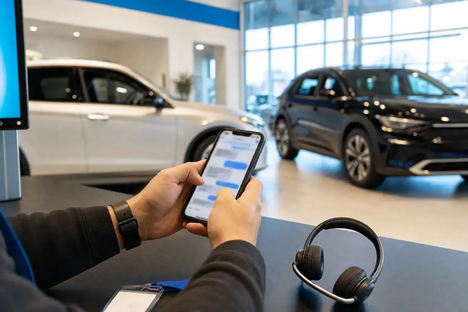 Dealership sales event illustrating text message marketing for car dealerships and appointment follow-up