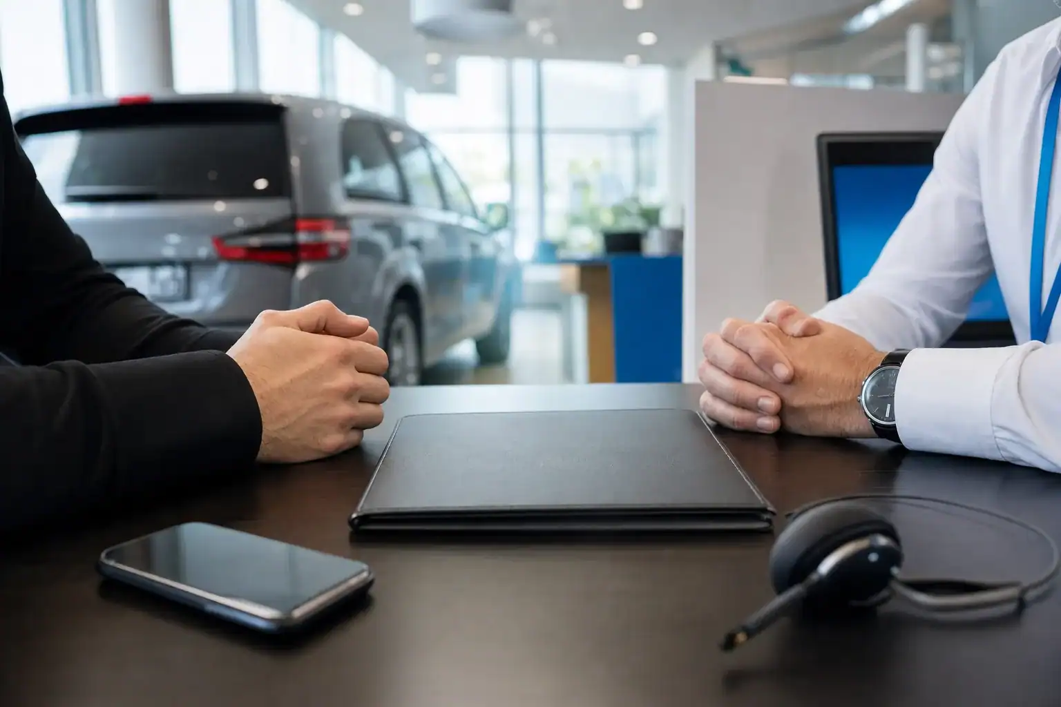 Dealership showroom illustrating the appointment process for subprime car leads