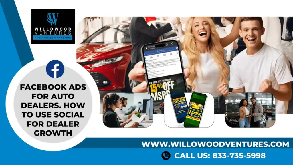 High-quality Facebook ads for auto dealers, social media marketing strategies, and dealer growth solutions.