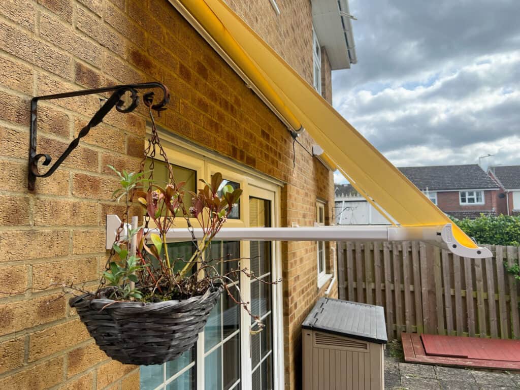 Drop arm awnings Somfy motorised