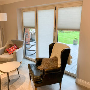 Hive cellular bifold door blinds
