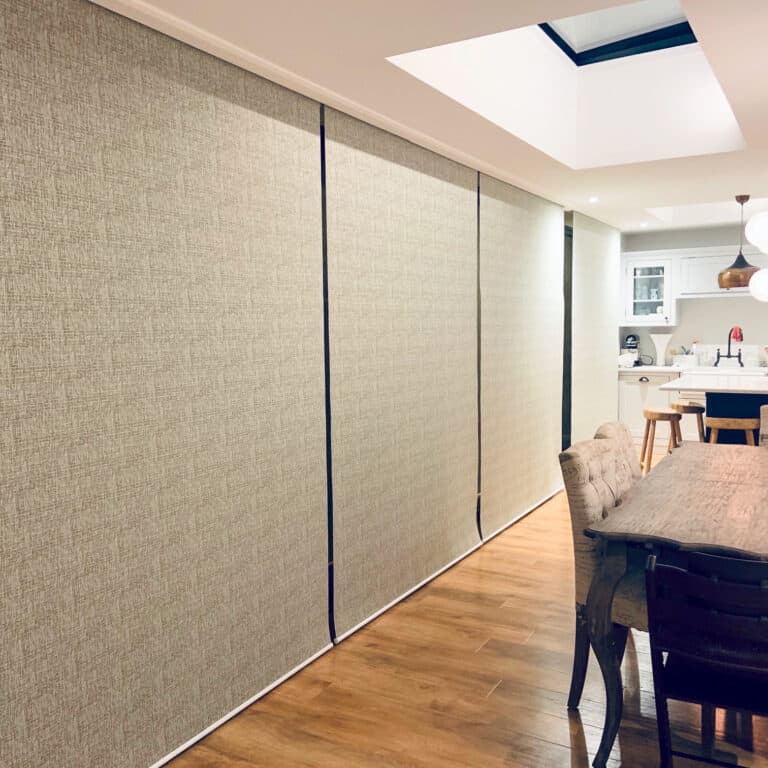 motorised roller blinds to bifold doors in Winchester hampshire