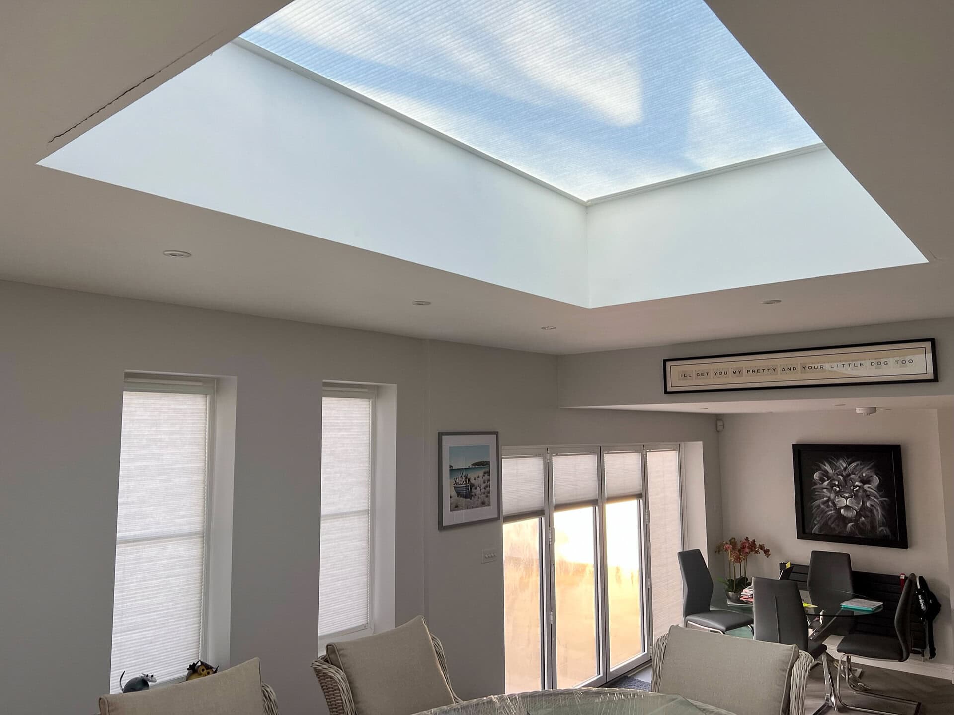 Motorised roof lantern blind in West Wellow, Romsey