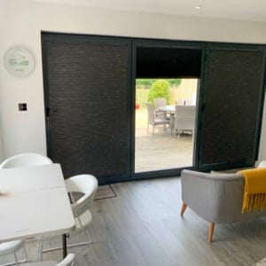 Blackout Cellular Pleated Bifold Door Blinds Winchester Blinds and Shutters Ellisfield Basingstoke 11