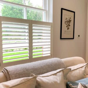 living room cafe shutters Barton Stacey Hampshire