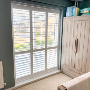 nursery bedroom full height shutters chatham Kent