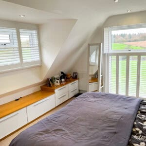 bedroom tier on tier shutters basingstoke Hampshire