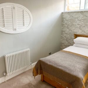 bedroom shaped shutters kings worthy Hampshire